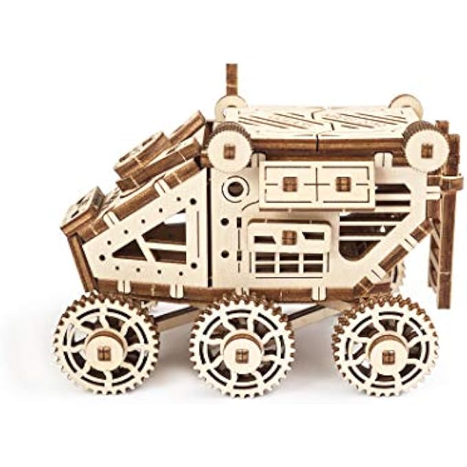 MADE IN EUROPE, 3D WOODEN PUZZLE SCIENCE STEM MARS ROVER, DIY, ENGINEERING ACTIVITY, STEM SCHOOL PROJECT, MECHANICAL MODEL KIT, ECO BUILDING 3D TOY, PERFECT FOR GIFTING, UGR-70134 - Image 3
